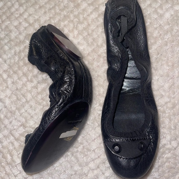 Balenciaga Black Leather Loafers - Picture 2 of 3